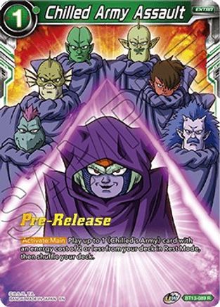 Image of Chilled Army Assault (BT13-089) - Supreme Rivalry PreRelease Cards
