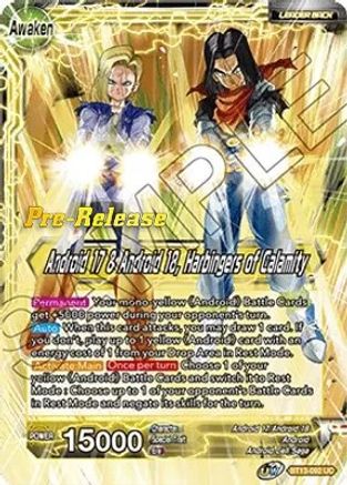 Image of Android 17 & Android 18 // Android 17 & Android 18, Harbingers of Calamity (BT13-092) - Supreme Rivalry PreRelease Cards