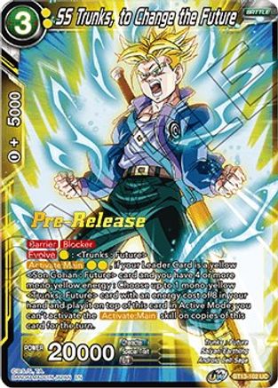 Image of SS Trunks, to Change the Future (BT13-102) - Supreme Rivalry PreRelease Cards