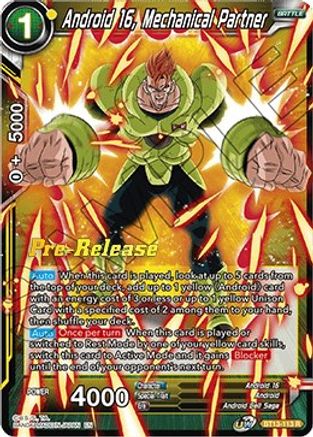 Image of Android 16, Mechanical Partner (BT13-113) - Supreme Rivalry PreRelease Cards