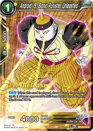 Image of Android 19, Bionic Punisher Unleashed (BT13-114) - Supreme Rivalry PreRelease Cards