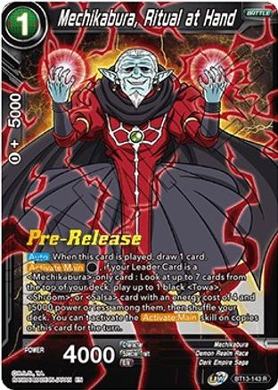 Image of Mechikabura, Ritual at Hand (BT13-143) - Supreme Rivalry PreRelease Cards