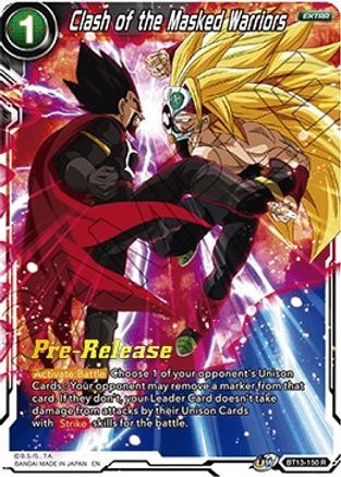 Image of Clash of the Masked Warriors (BT13-150) - Supreme Rivalry PreRelease Cards