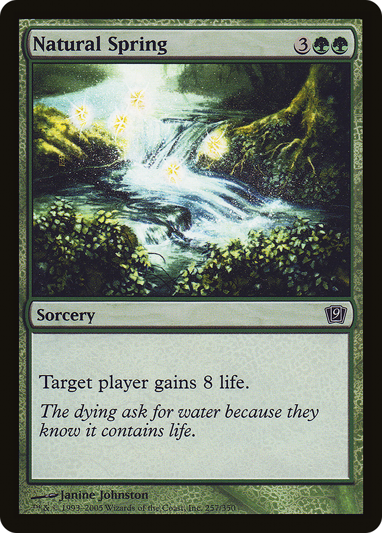 Image of Natural Spring (9ED-257) - 9th Edition Foil