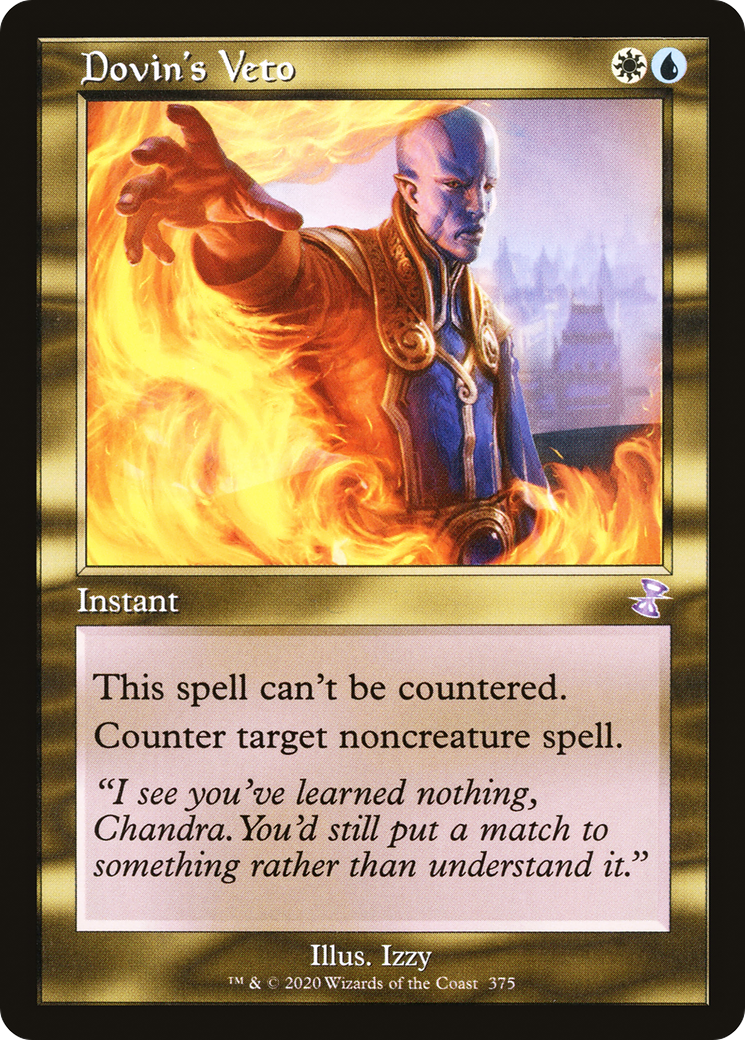 Image of Dovin's Veto (TSR-375) - Time Spiral Remastered Foil
