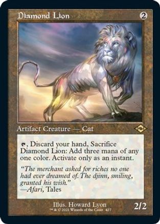 Image of Diamond Lion (Retro Frame) (Foil Etched) (MH2-427) - Modern Horizons 2 Foil