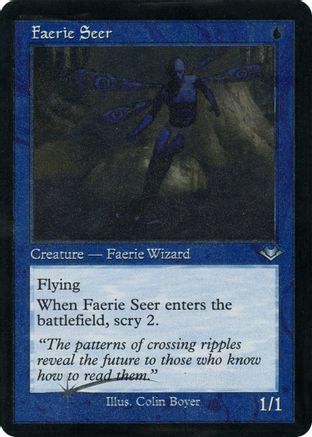Image of Faerie Seer (Retro Frame) (Foil Etched) (MH1-008) - Modern Horizons Foil