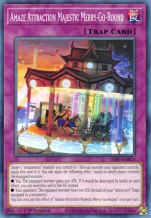 Image of Amaze Attraction Majestic Merry-Go-Round (LIOV-EN073) - Lightning Overdrive 1st Edition