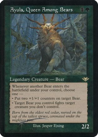 Image of Ayula, Queen Among Bears (Retro Frame) (Foil Etched) (MH1-019) - Modern Horizons Foil