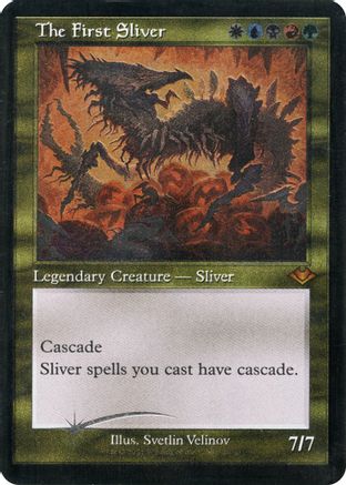 Image of The First Sliver (Retro Frame) (Foil Etched) (MH1-026) - Modern Horizons Foil