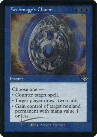 Image of Archmage's Charm (Retro Frame) (Foil Etched) (MH1-007) - Modern Horizons Foil
