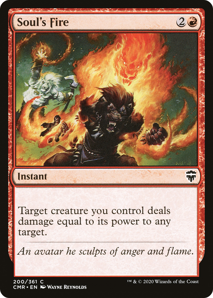 Image of Soul's Fire (CMR-200) - Commander Legends Foil