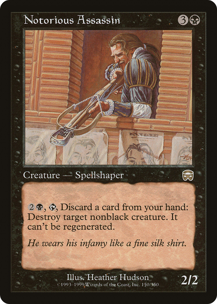 Image of Notorious Assassin (MMQ-150) - Mercadian Masques Foil