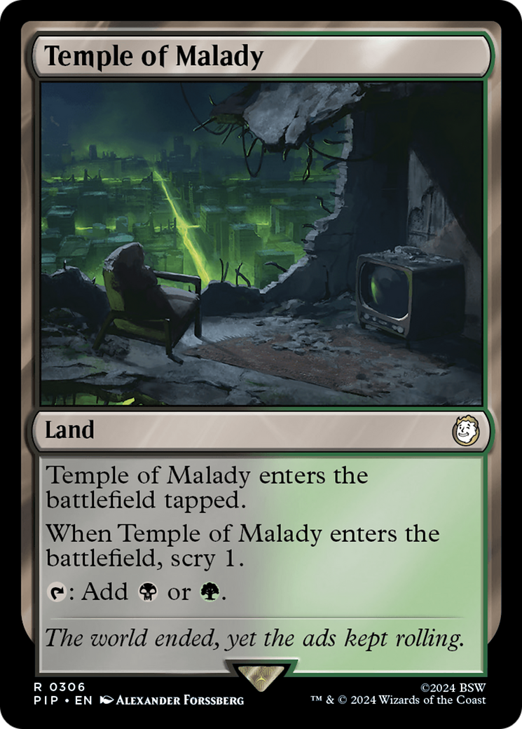 Image of Temple of Malady (PIP-306) - Fallout Foil