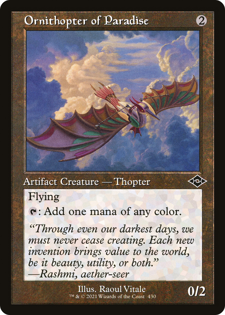 Image of Ornithopter of Paradise (Retro Frame) (MH2-430) - Modern Horizons 2