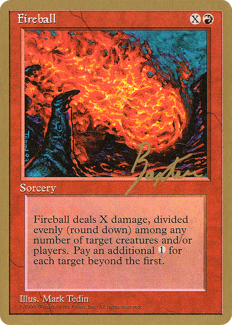 Image of Fireball - 1996 George Baxter (4ED) (WCD-) - Pro Tour Collector Set