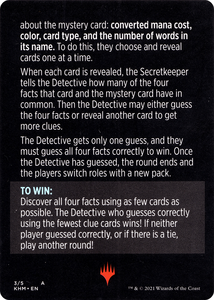 Image of Booster Sleuth // Booster Sleuth (cont'd) (MKHM-003) - Kaldheim Minigames