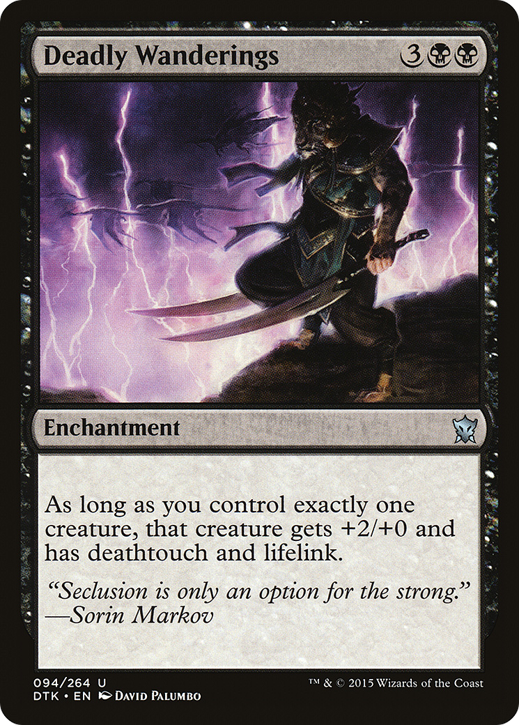Image of Deadly Wanderings (DTK-094) - Dragons of Tarkir Foil