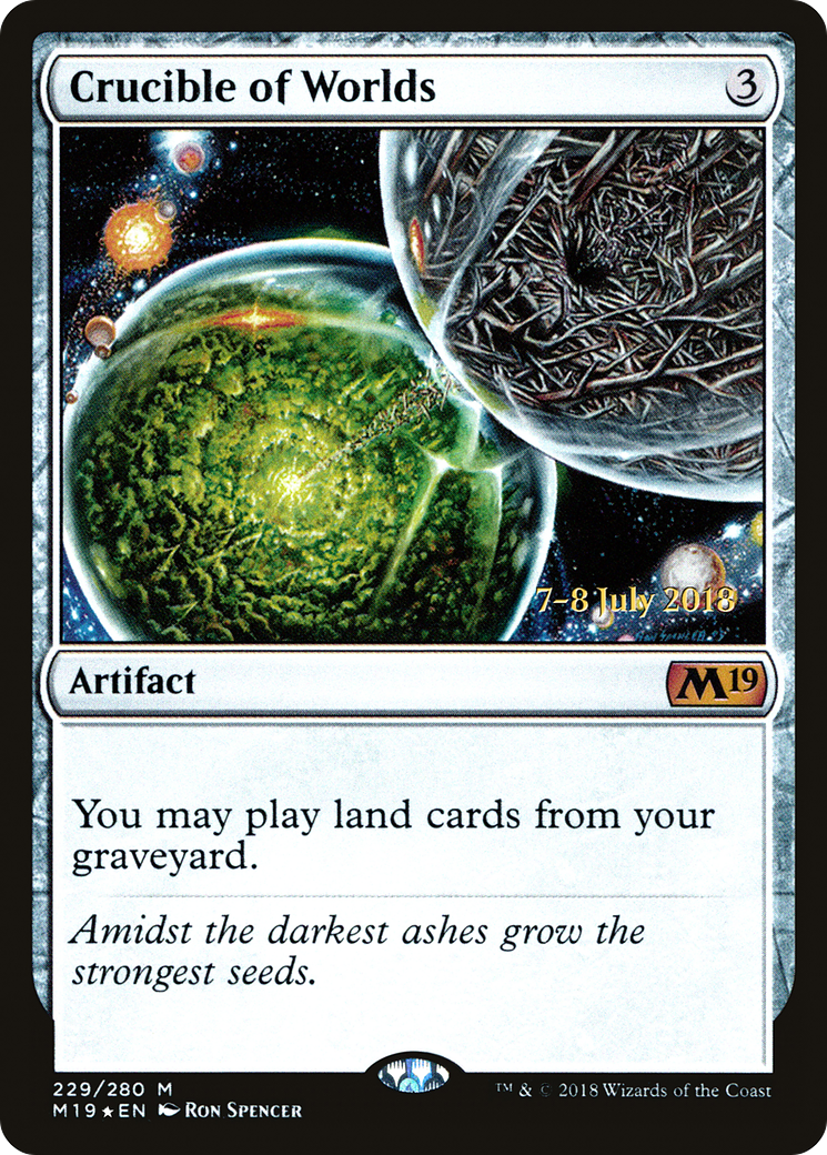 Image of Crucible of Worlds (PRE-229) - Core Set 2019 Promos Foil