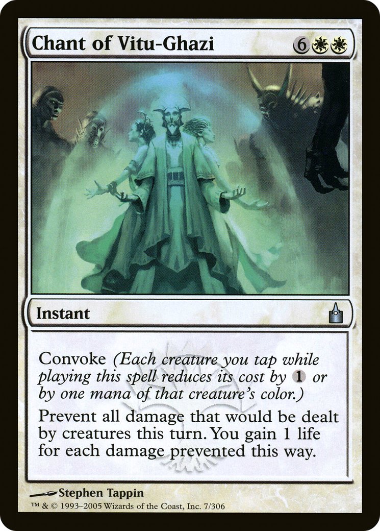 Image of Chant of Vitu-Ghazi (RAV-007) - Ravnica: City of Guilds Foil