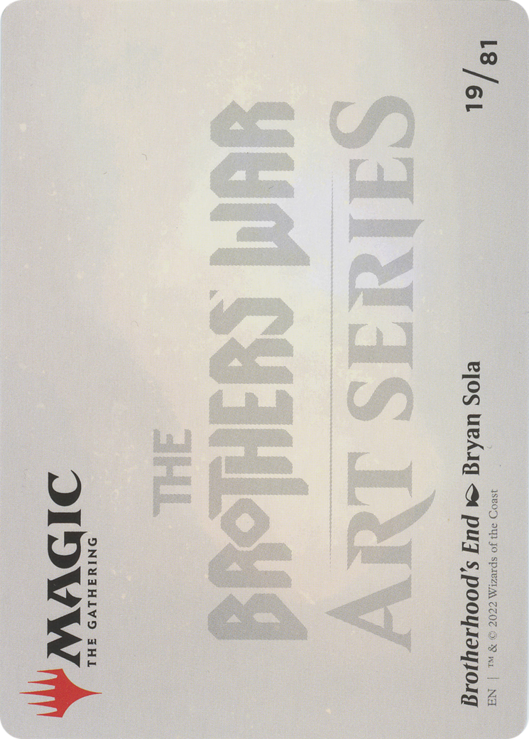 Image of Brotherhood's End // Brotherhood's End (ABRO-019) - The Brothers' War Art Series (Borderless) Foil