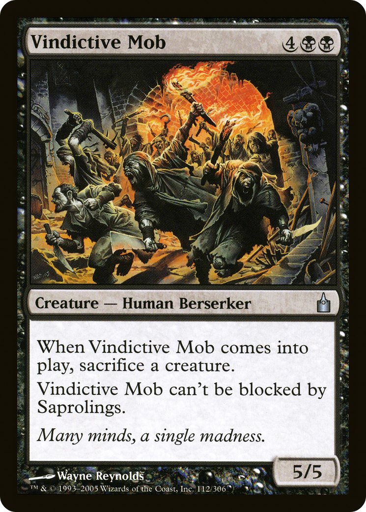 Image of Vindictive Mob (RAV-112) - Ravnica: City of Guilds