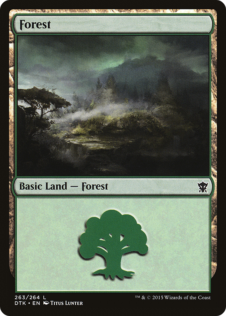Image of Forest (263) (DTK-263) - Dragons of Tarkir Foil