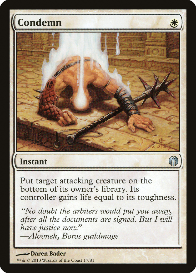 Image of Condemn (DDL-017) - Duel Decks: Heroes vs. Monsters
