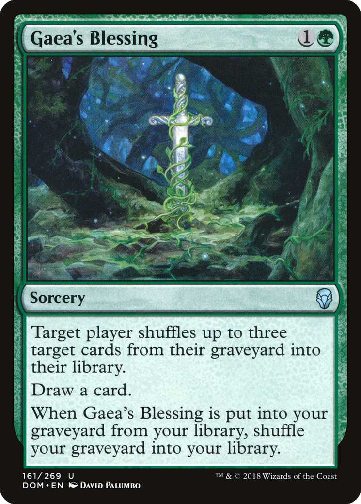 Image of Gaea's Blessing (DOM-161) - Dominaria Foil