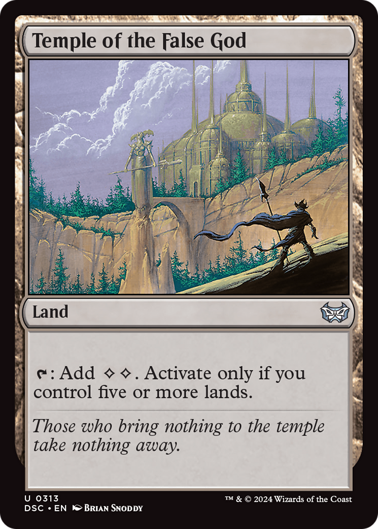 Image of Temple of the False God (DSC-313) - Duskmourn: House of Horror Commander