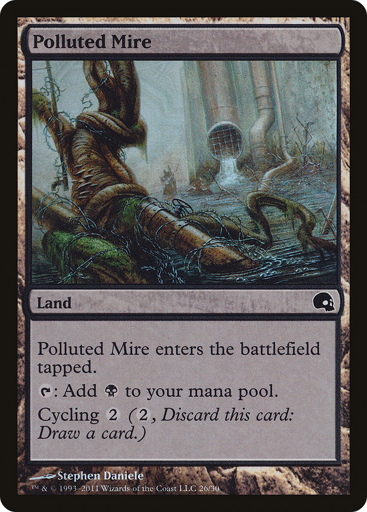 Image of Polluted Mire (GRV-026) - Premium Deck Series: Graveborn Foil