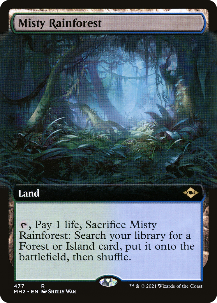 Image of Misty Rainforest (Extended Art) (MH2-477) - Modern Horizons 2: (Extended Art) Foil