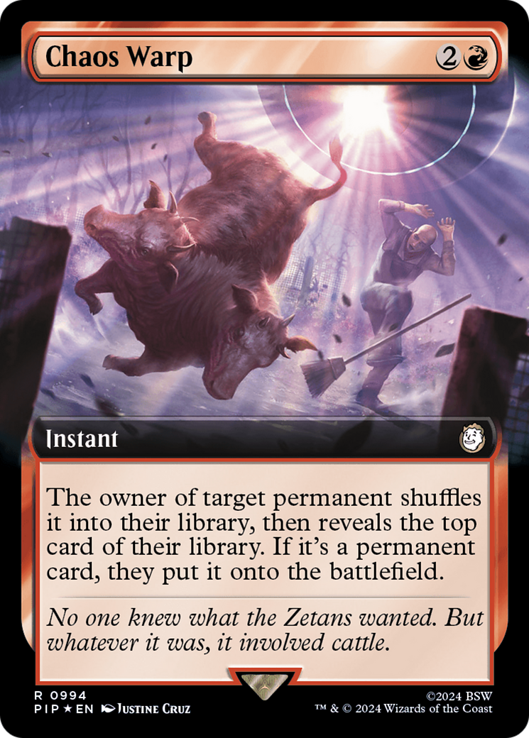 Image of Chaos Warp (Extended Art) (Surge Foil) (PIP-994) - Fallout: (Extended Art) Foil