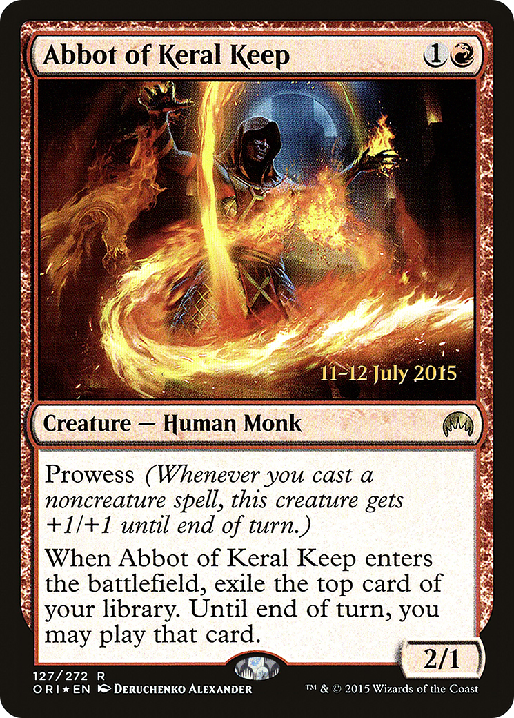 Image of Abbot of Keral Keep (PRE-127) - Magic Origins Promos Foil