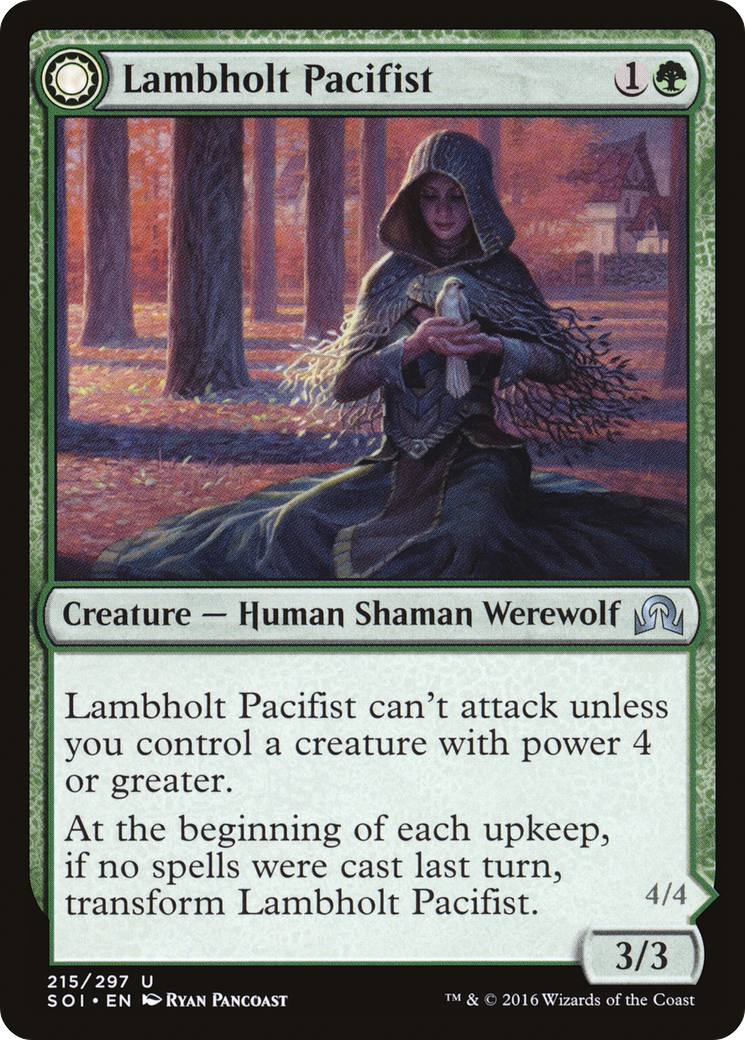 Image of Lambholt Pacifist (SOI-215) - Shadows over Innistrad: (Double Faced Transform) Foil