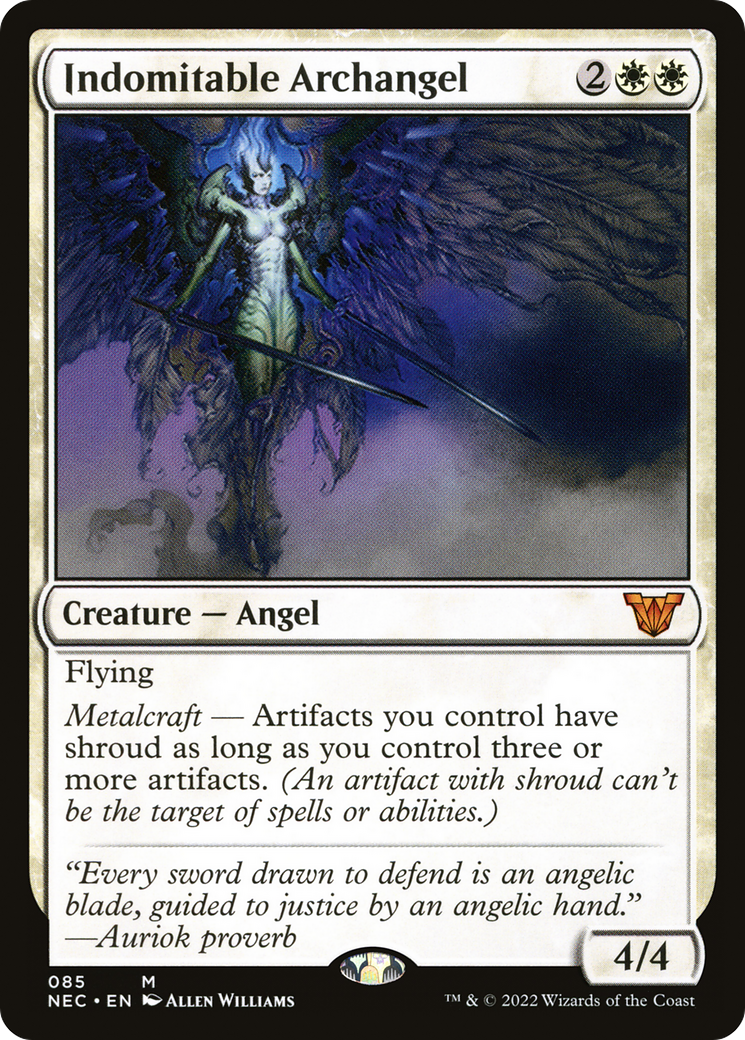 Image of Indomitable Archangel (NEC-085) - Neon Dynasty Commander
