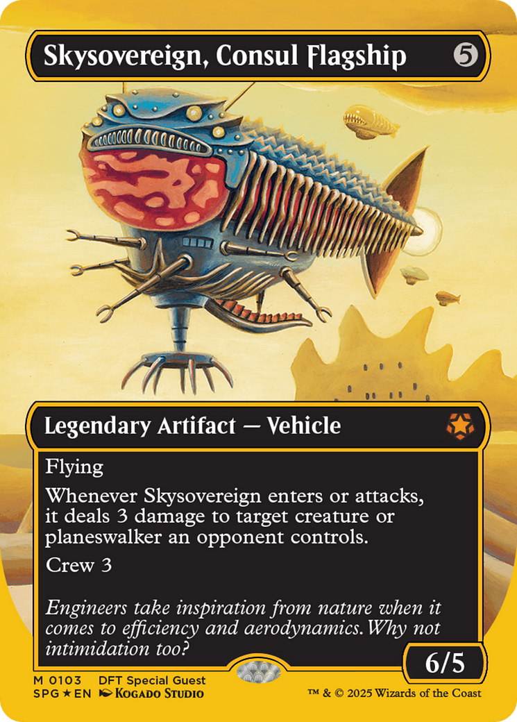 Image of Skysovereign, Consul Flagship (First-Place Foil) (SPG-103) - Special Guests (Borderless) Foil