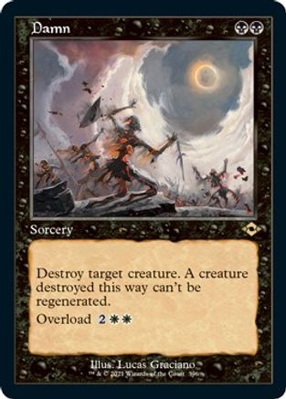Image of Damn (Retro Frame) (Foil Etched) (MH2-396) - Modern Horizons 2 Foil