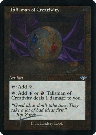 Image of Talisman of Creativity (Retro Frame) (Foil Etched) (MH1-034) - Modern Horizons Foil