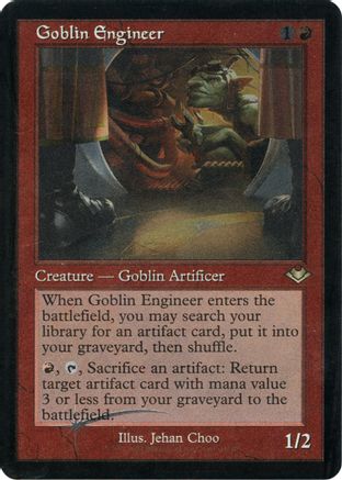 Image of Goblin Engineer (Retro Frame) (Foil Etched) (MH1-016) - Modern Horizons Foil