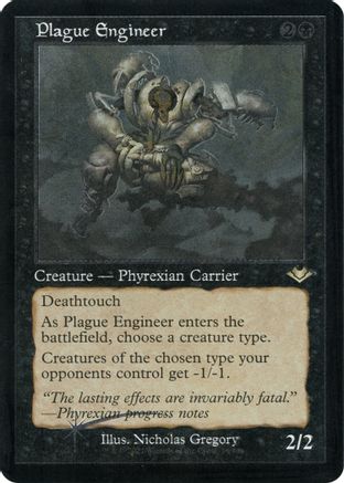 Image of Plague Engineer (Retro Frame) (Foil Etched) (MH1-014) - Modern Horizons Foil