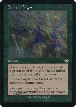 Image of Force of Vigor (Retro Frame) (Foil Etched) (MH1-021) - Modern Horizons Foil
