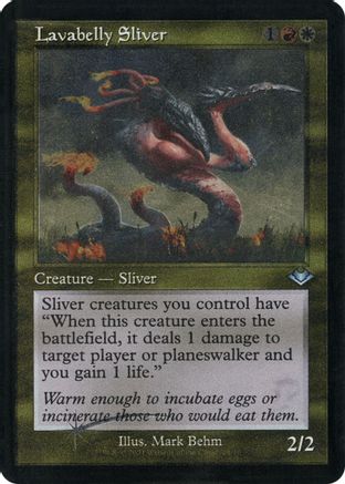 Image of Lavabelly Sliver (Retro Frame) (Foil Etched) (MH1-029) - Modern Horizons Foil