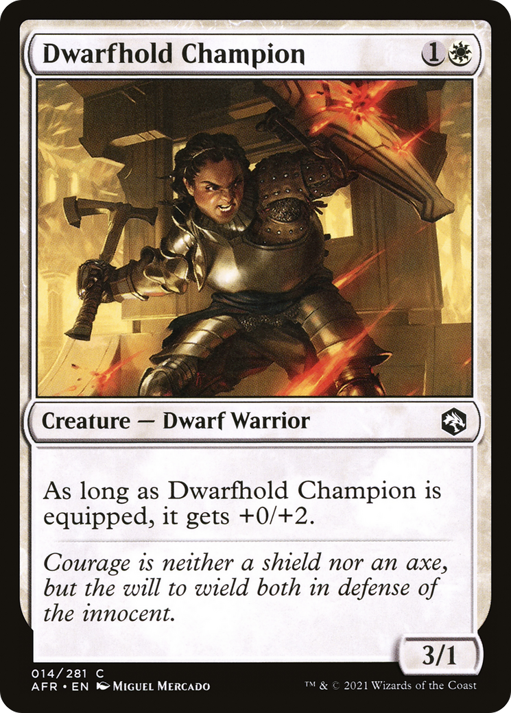Image of Dwarfhold Champion (AFR-014) - Adventures in the Forgotten Realms Foil