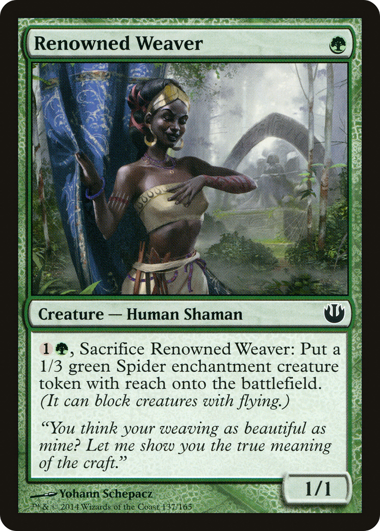 Image of Renowned Weaver (JOU-137) - Journey into Nyx Foil