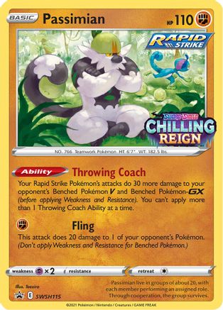 Image of Passimian SWSH115  - Holofoil SWSH Sword & Shield Promo Cards - Promo