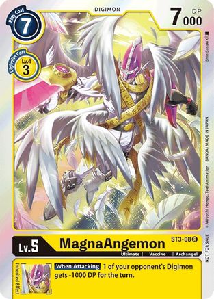 Image of MagnaAngemon - ST3-08 (Great Legend Pre-Release) (ST3-08) - Starter Deck 03: Heaven's Yellow Foil