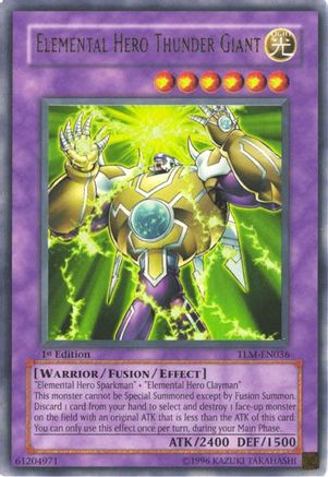Image of Elemental HERO Thunder Giant (TLM-EN036) - The Lost Millennium Unlimited
