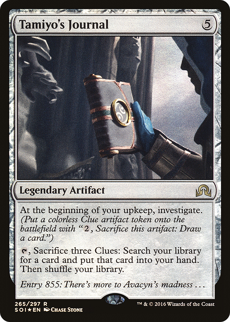 Image of Tamiyo's Journal (Entry 855) (SOI-265) - Shadows over Innistrad Foil