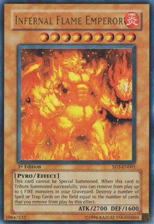 Image of Infernal Flame Emperor (SD3-EN001) - Structure Deck: Blaze of Destruction 1st Edition